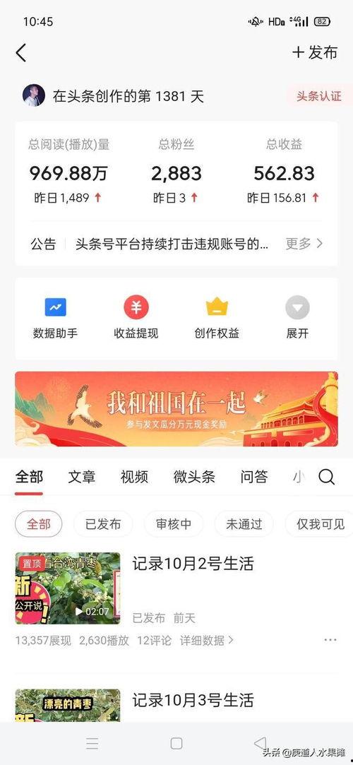 头条发布哪些会有收益呢